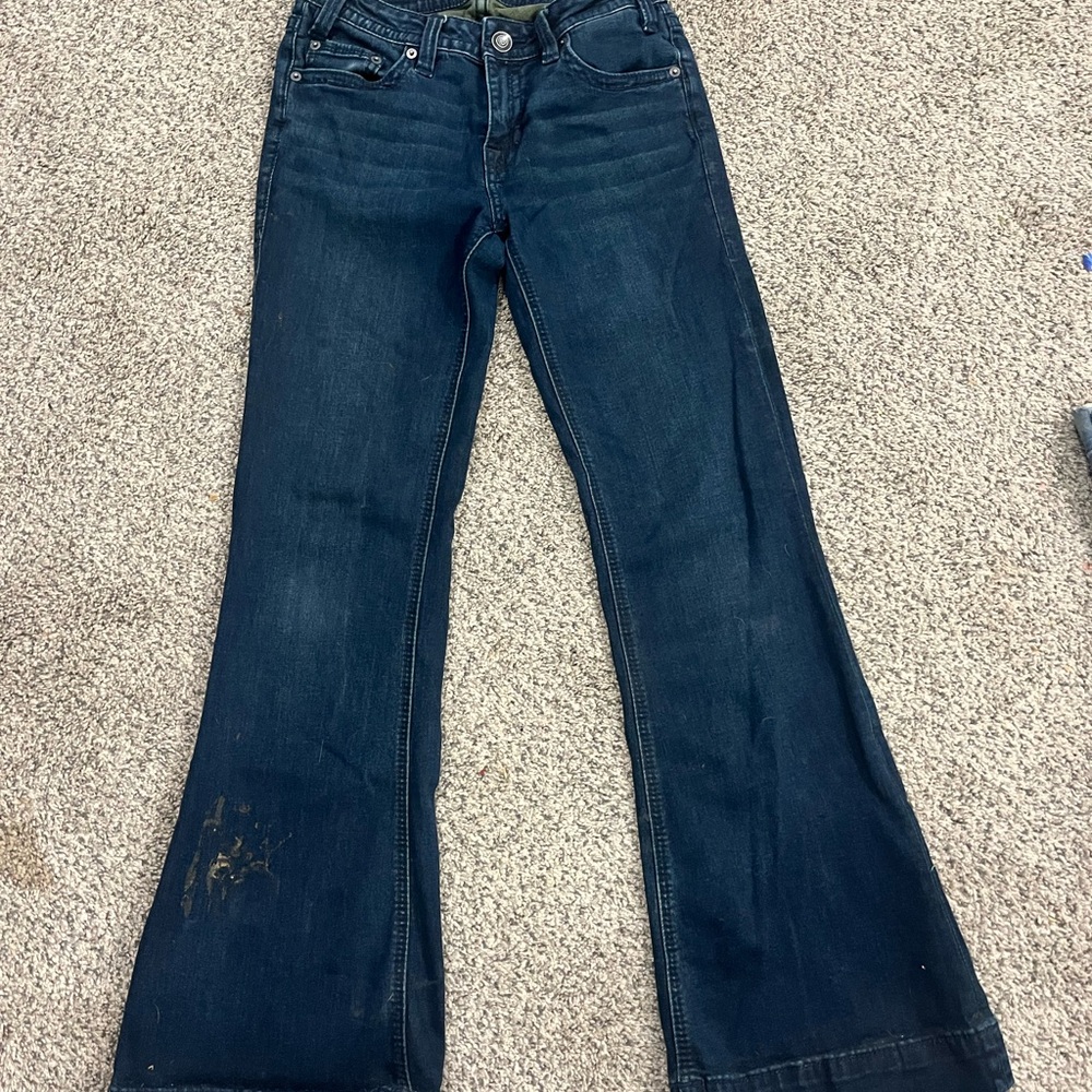rock and roll denim trousers